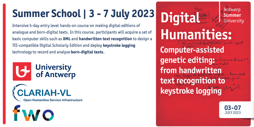 Digital Humanities Summer School 2023